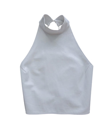 Collina Strada - White Leather Rainer Top