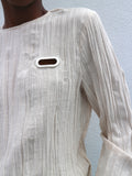 Collina Strada - Crinkle Long Sleeve W/ Grommet Detail