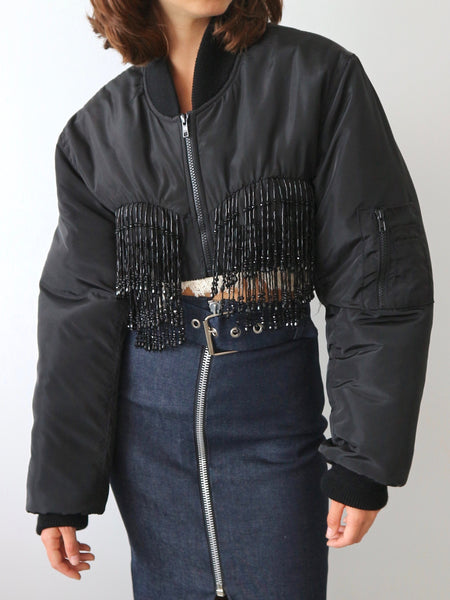 ジャケット・アウター Ashley Williams Black Piercings Bomber ジャケット・アウター Ashley Williams Black Piercings Bomber