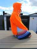 Collina Strada - Orange Grommet Sweathoodie with Embellishment