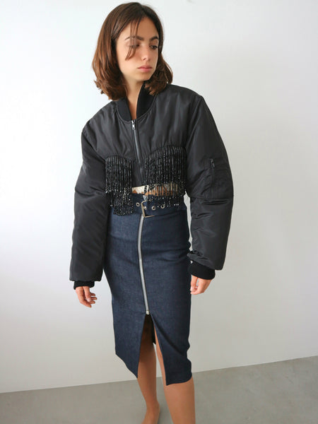 ジャケット・アウター Ashley Williams Black Piercings Bomber ジャケット・アウター Ashley Williams Black Piercings Bomber