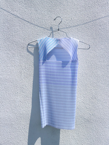 Kitty Joseph - Pastel Pleated Cutout Top