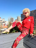 HOH Curate - Vintage Oriental Kick Flare Pants