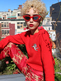HOH Curate - Vintage Oriental Kick Flare Pants