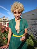 HOH Curate - Vintage 1950's Emerald Green Sheer Dress