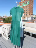 HOH Curate - Vintage 1950's Emerald Green Sheer Dress