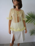 HOH Curate - 1950's Sheer Frill Top