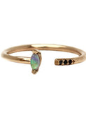 Lumo - Opal Marquis Cuff Ring with Pave