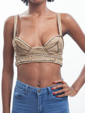 HOH Curate - Leather Bra Top